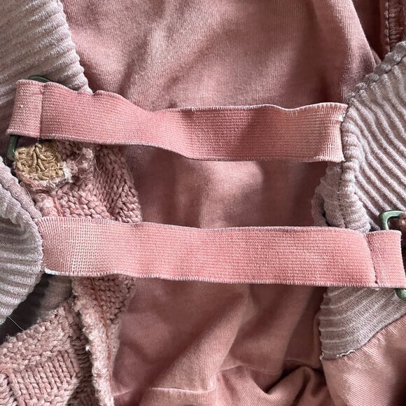 Y2K Angels Never Die Women's Top Medium Pink Long Sleeve Tunic Pockets Bellacore - Picture 5 of 8